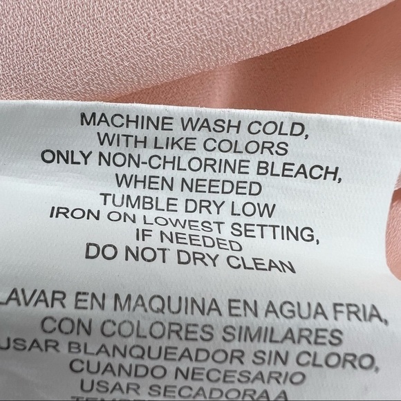 S My Michelle Pink & White Sleeveless Flowy Blouse Women’s Small 4 6 Top - Picture 7 of 7